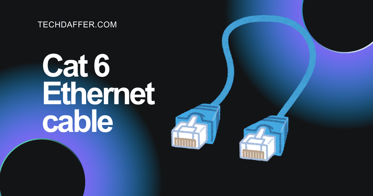 Cat 6 Ethernet cable